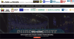 Desktop Screenshot of lanottedellataranta.it